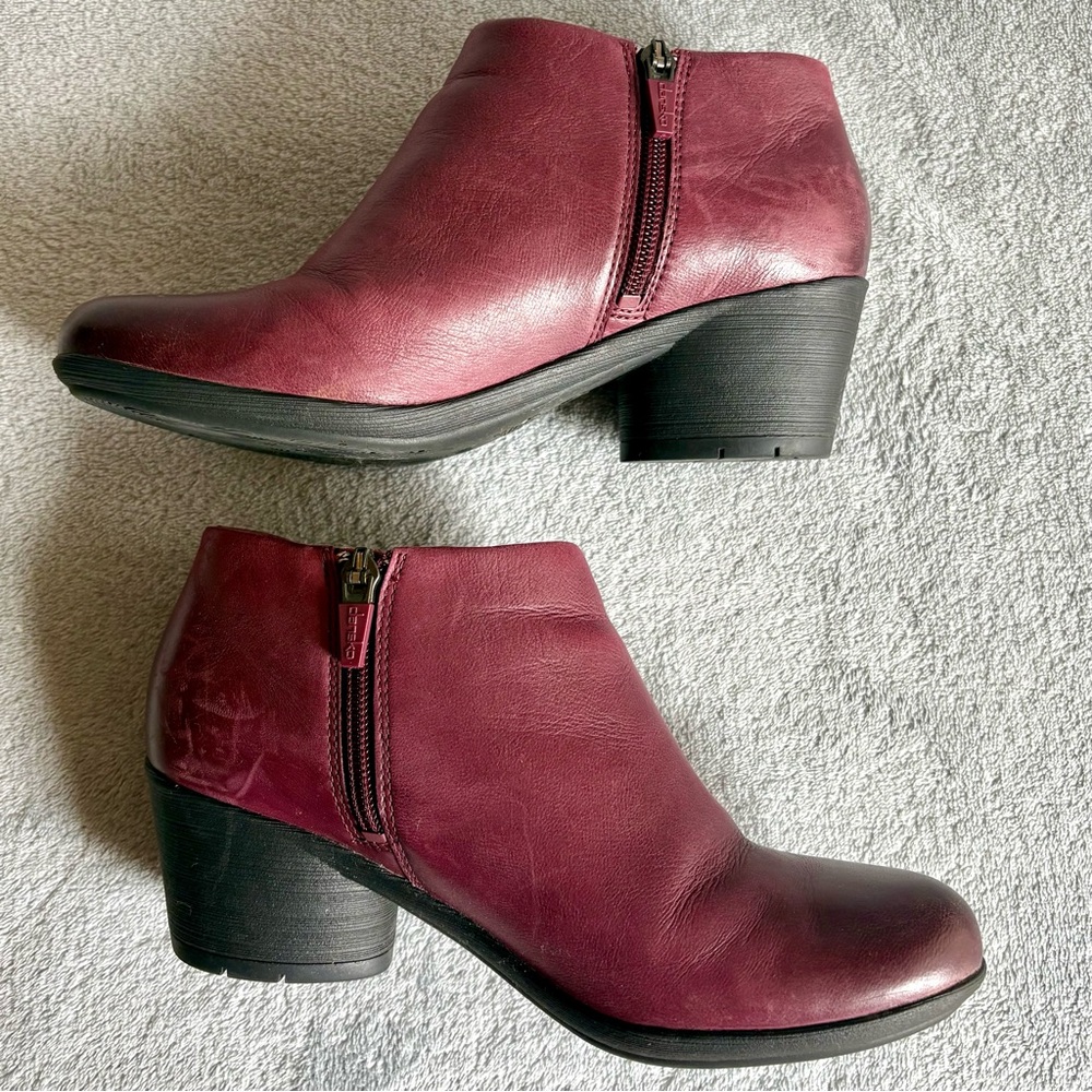 Dansko Raina burnished leather booties wine red‎ - Picture 3 of 13